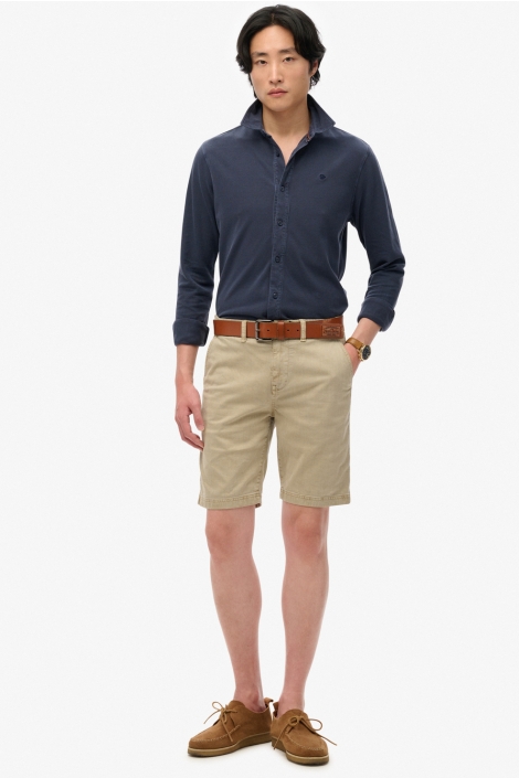 Superdry vintage destroy pique ls shirt